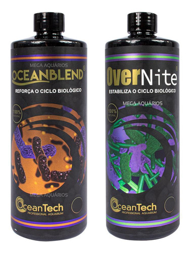Kit Oceantech Overnite + Oceanblend 120ml Reforço Biológico