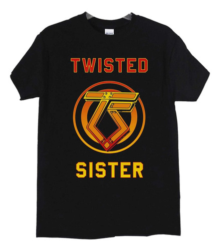 Polera Twisted Sister Logo Y Letras Rock Abominatron