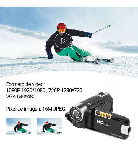 Jianamart HandyCam HDV-V12 Cámara De Video Cámara Wifi Digital 1080p 16x