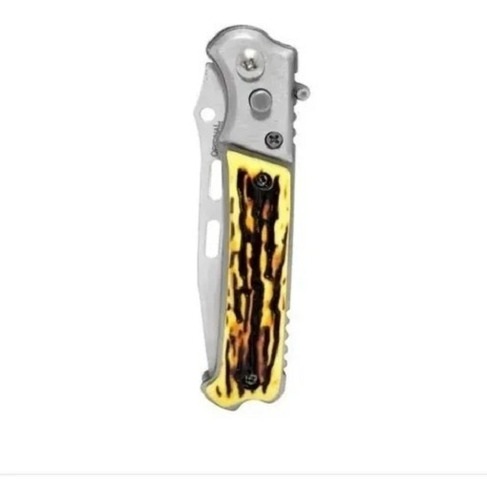 Canivete Automático 17cm Cabo Osso Com Bainha Original Line