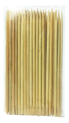Palito De Unha Bambu Manicure Pedicure Ponta Chanfro C/50 Un