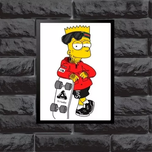 Quadro Personalizado Bart Simpson Tattoo em Promoção na Americanas