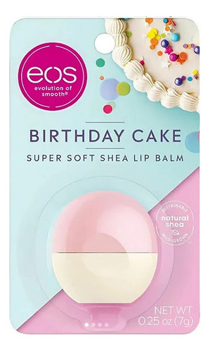Bálsamo labial EOS Hidratante de Pastel de Cumpleaños 7g