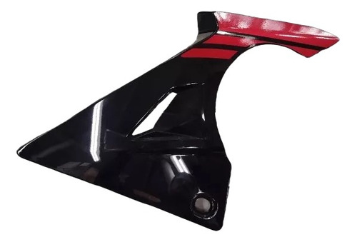 Spoiler Izquierdo Ybr 125 Z Negro Calco Rojo Delcar Motos ®