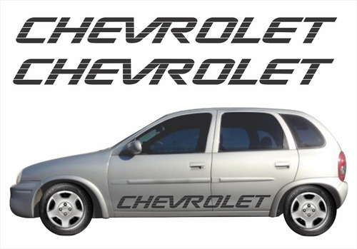 Kit Adesivo Faixas Laterai Chevrolet Corsa 2 Portas 1.4