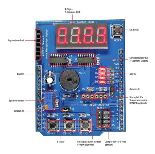 Imagen 3 de 3 de Tarjeta Multifunción Arduino