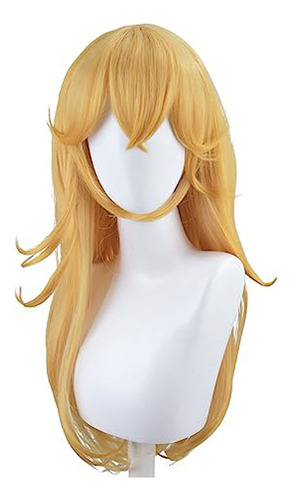 Peluca De Peach Para Cosplay, Princesa, Melocotón, Coron