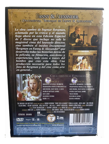Fanny Y Alexander/2 Dvds/ Ingmar Bergman / Documental Usado (Usado)