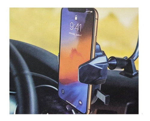 Imagen 2 de 2 de Soporte Porta Celular Telefono Auto Chupon Brazo Ajustable