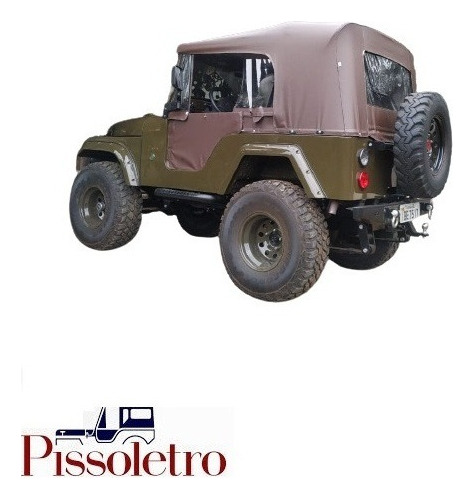 Capota Jeep Ford Willys Marrom Café Cj5 55/83 Conversivel