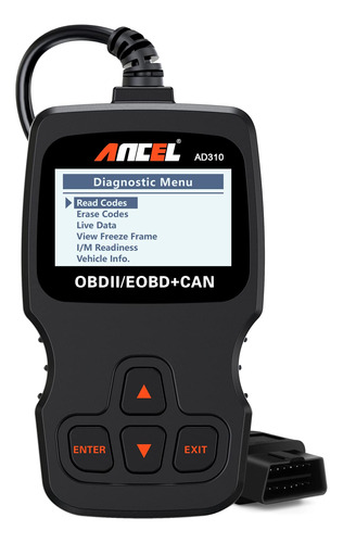 Ancel Ad310 Escáner Obd Ii Mejorado Para Motor De Auto