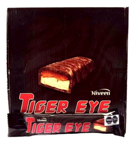 Barra De Caramelo Y Turron Tiger Eye Niveen X24uds