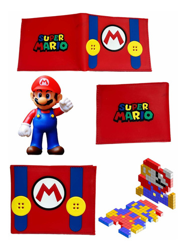 Billetera Super Mario Bros Diseño En Goma Exclusiva