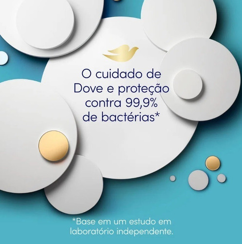 Imagem 3 de 4 de Sabonete Em Barra Dove Antibacteriano Cuida E Protege 90g