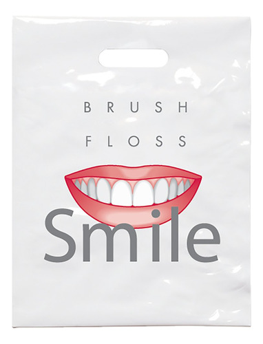 Brush Floss & Smile - Bolsas De Regalo Dentales, 7-3/4 X 9 P