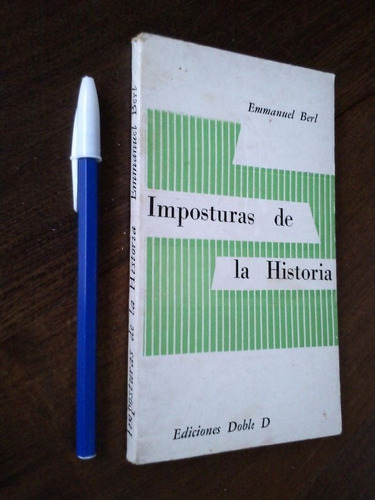 Imposturas De La Historia - Emmanuel Berl