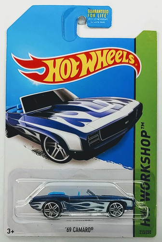 Hot Wheels # 213/250 - '69 Camaro - 1/64 - Bfd92