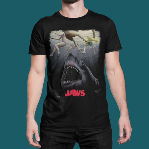 Camiseta Cine Clasico Jaws Tiburon N2