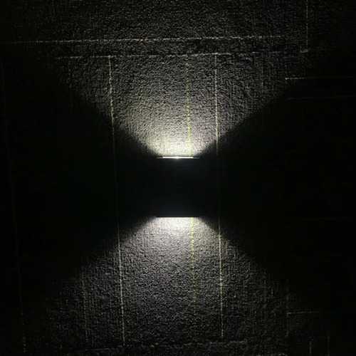 Imagen 9 de 10 de Pack X2 Aplique Led Exterior Resiste Impermeable Luz Cálida