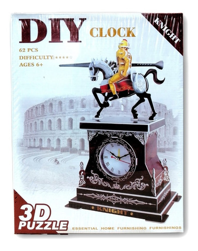 Clock Knight Rompecabezas Con Reloj Electrónico 3d 2807e Diy