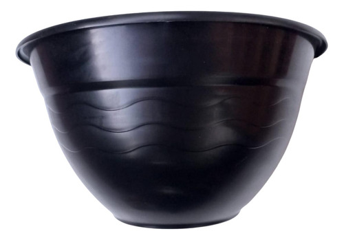 Vaso De Parede Médio Vertical Meia Lua Preto - 10 Unidades