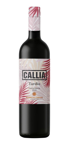 Imagen 1 de 3 de Vino Callia Tardio Tinto X 750 Ml
