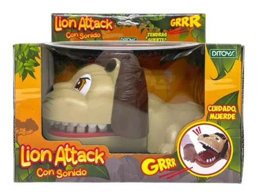 Lion Attack Con Sonido Ditoys Infantil Leon Muerde