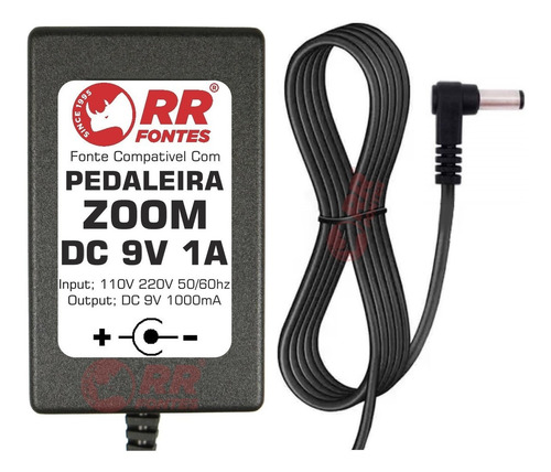 Fonte 9v Pedal Pedaleira Zoom G2 Boss Behringer Nux Ibanez