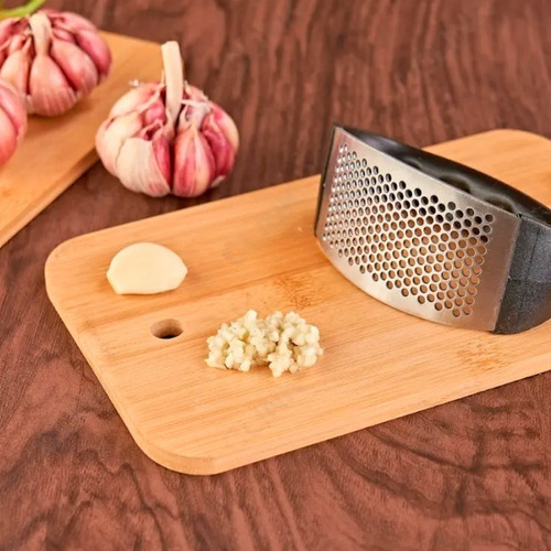 Espremedor De Alho Smart Fácil Em Inox Amassador Triturador
