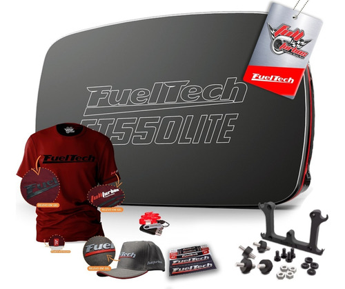 Ft550 Fueltech Lite S/chic + Mega Brindes Camiseta Bordo Bc