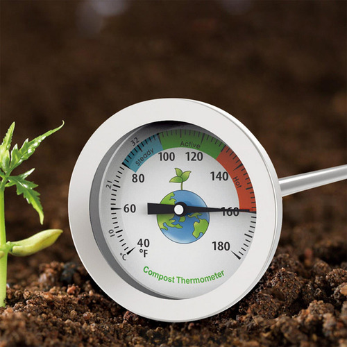 Termómetro De Suelo De Compost, Herramienta De Lombriz