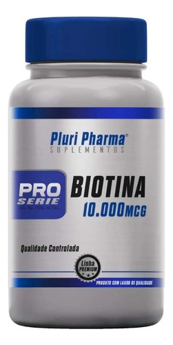 Biotina 10.000mcg 60 Caps Pluri Pharma *montevideo *99111606