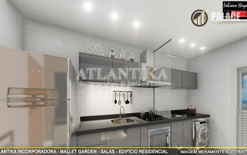 Apartamento Com 2 Dormitórios À Venda, 71 M² Por R$ 418.950,00 - Canto Do Forte - Praia Grande/sp - Ap1141