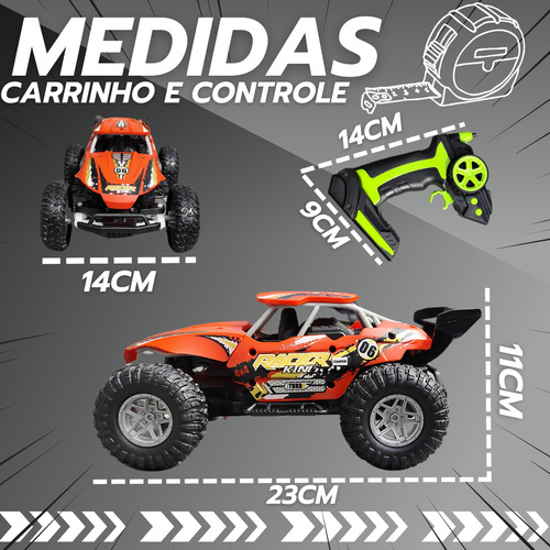 Carrinho Controle Remoto Jeep Rally Corrida Speed Brinquedo