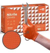 Comprar Guantes Nitrilo 8 Mil Mecánico Resistente Agarre Diamante De