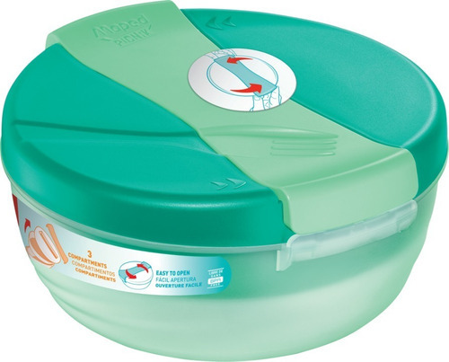 Contenedor De Alimentos Maped Picnik Bowl 1.4 Lt Color Verde