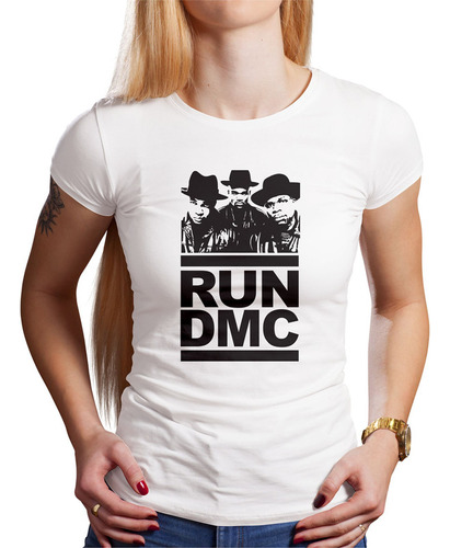 Polo Dama Run Dmc Black (d0485 Boleto.store)