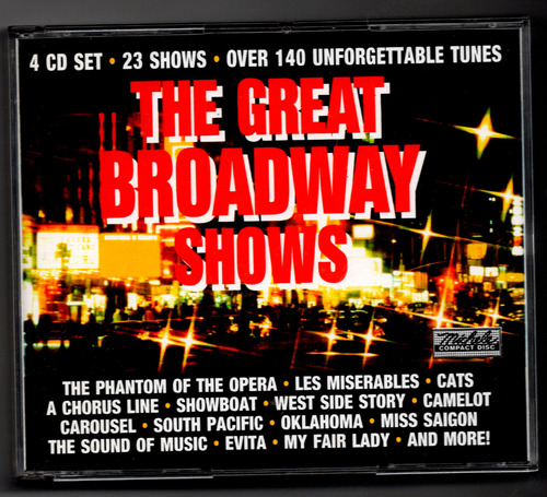 Fo The Great Broadway Shows 4 Cd Fat Box Ricewithduck