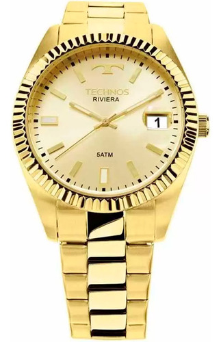 Relógio Technos Masculino Riviera Dourado 2415chtdy/4x