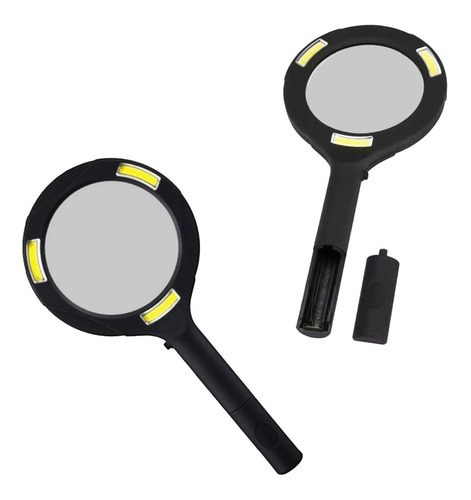 Imagen 4 de 10 de Lupa De Mano Con Aumento 3x Y Led 250 Lumen.