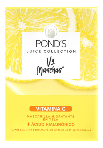 Mascarilla Facial Pond's Juice Collection Vitamina C 26 Gr Momento de aplicación Día/Noche Tipo de piel Mixta