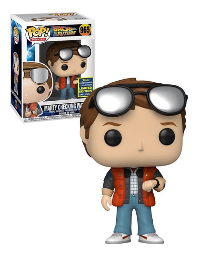 Funko Pop Movies Marty Checking Watch #965 Volver Al Futuro