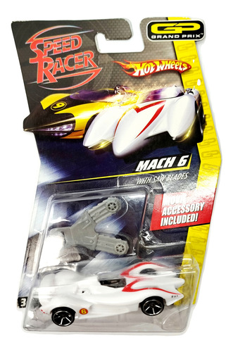 Hot Wheels Speed Racer Mach 6 Con Sierras Blanco