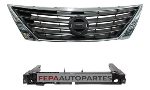 Parrilla Rejilla Frontal Nissan Versa 2013 / 2015