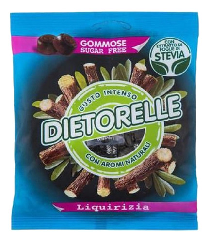 Bala De Goma De Dietorelle Alcaçuz 70g