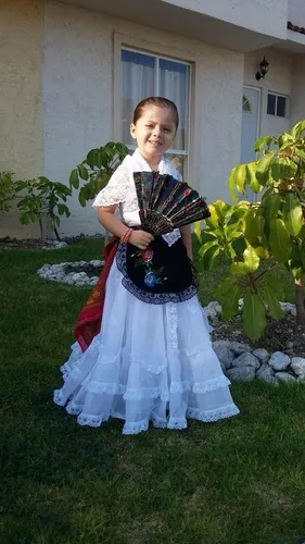 Traje Tipico De Veracruz Lujo Jarocha Ni a 9 A 12 A os Env o gratis