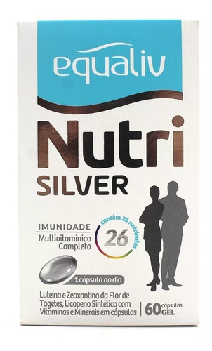Suplemento Alimentar Equaliv Nutri Silver 60 Cápsulas Gel