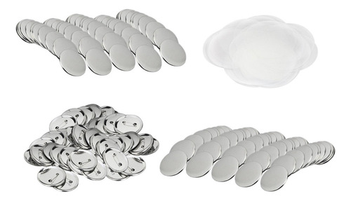 32mm 300sets Pin Insignia Botón Partes Suministros Para