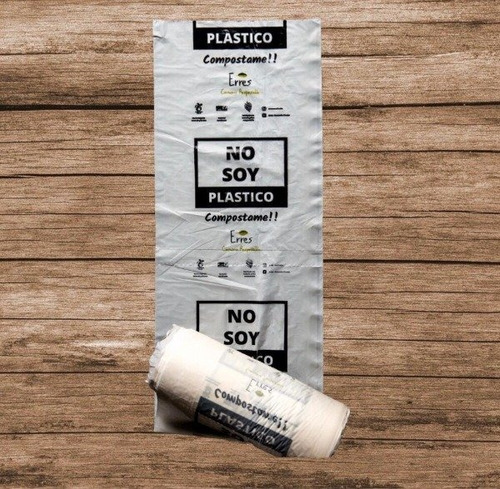 Imagen 3 de 6 de Bolsas 100% Biodegradables Compostables Arranque 20x30 Rollo