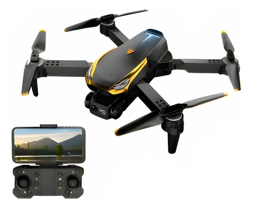 Mini dron Tesla con doble cámara, zoom de 50 aumentos, antiobstáculos Pro, color negro